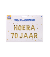 Gouden Ballonnen Set 70 Jaar Hoera 1,9m